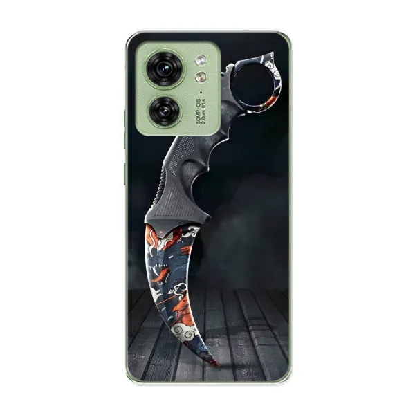 Чехол с рисунком «Кинжал КС ГО» для Motorola Edge 40