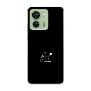 Чохол з картинками на чорному фоні для Motorola Edge 40 (Книжки)