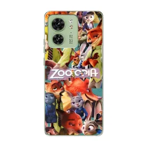 Силиконовый чехол с принтом Зоотрополіс для Motorola Edge 40 (Коллаж героев)