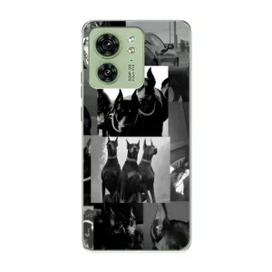 Чохол ДОБЕРМАН для Motorola Edge 40 (Колаж Доберман)