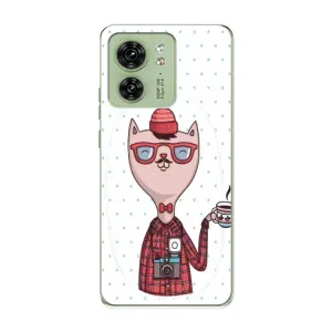 Чохол на тематику: Коти для Motorola Edge 40 (Кіт аристократ)