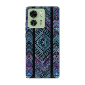 Силиконовый Чехол на Motorola Edge 40 (Крутой орнамент)