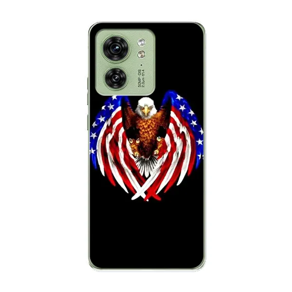Чехол с рисунком «Крылья США» для Motorola Edge 40 Чехол с рисунком «Крылья США» для Motorola Edge 40