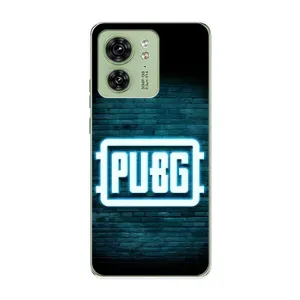 Чехол (TPU) с картинкой "Лого Пабг" на Моторола Мото едж 40 (Лого PUBG)