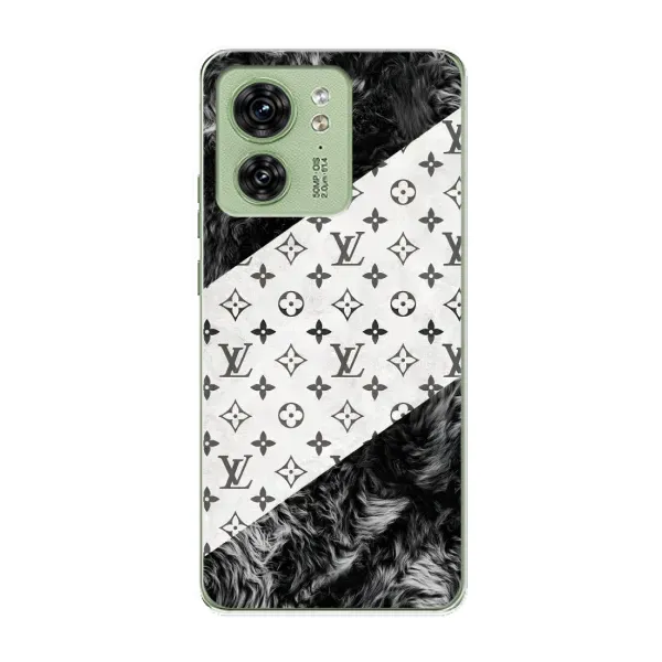 Чехол с рисунком «LV на белом» для Motorola Edge 40 Чехол с рисунком «LV на белом» для Motorola Edge 40