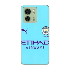 Силиконовые Чехлы принт Футбол на Motorola Edge 40 (Man City)