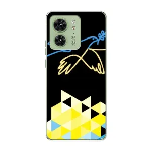 Чехол на Motorola Edge 40 Украинский дизайн (Мир для Украины)