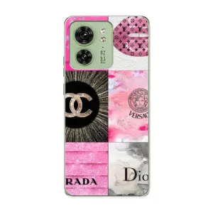 Чехол (Dior, Prada, YSL, Chanel) для Motorola Edge 40 (Модница)