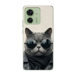 Чохол на тематику: Коти для Motorola Edge 40 (Модний кіт)