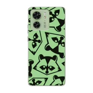 Силіконовий Чохол з Энотами на Motorola Edge 40 (Мордочки Єнота)