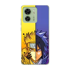 Купить Чехлы на телефон с принтом Anime для Motorola Edge 40 (Naruto Vs Sasuke)