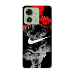 Силіконовый Чохол на Motorola Edge 40 з картинкою НАЙК (Nike дим)