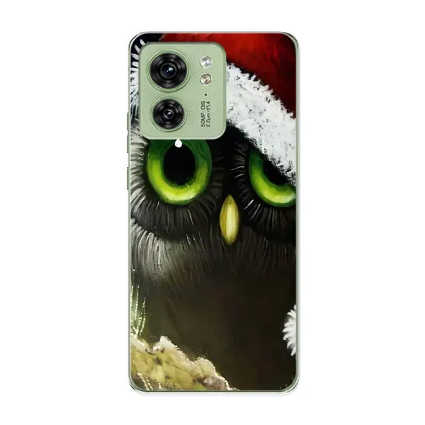 Чехол с рисунком «Новогодняя Сова» для Motorola Edge 40 Чехол с рисунком «Новогодняя Сова» для Motorola Edge 40