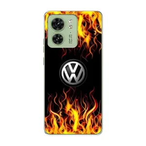 Чехол "Фольксваген" для Motorola Edge 40 (Огненный Лого)