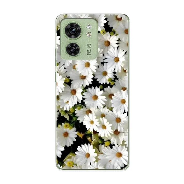 Чехол с рисунком «Рамка в ромашках» для Motorola Edge 40 Чехол с рисунком «Рамка в ромашках» для Motorola Edge 40