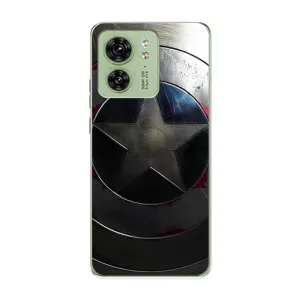 Чехол с Щитом Капитана Америки на Motorola Edge 40 (Ретро Щит Капитана)