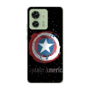 Чехол с Щитом Капитана Америки на Motorola Edge 40 (Щит Капитана)