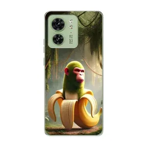 Чехол с мемами тралалело тралала для Motorola Edge 40 (Шимпанзини бананини)