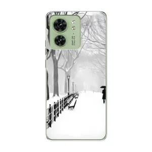 Чехлы на Новый Год Motorola Edge 40 (Снегом замело)