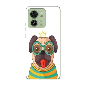 Бампер для Motorola Edge 40 з картинкою "Песики" (Собака Король)