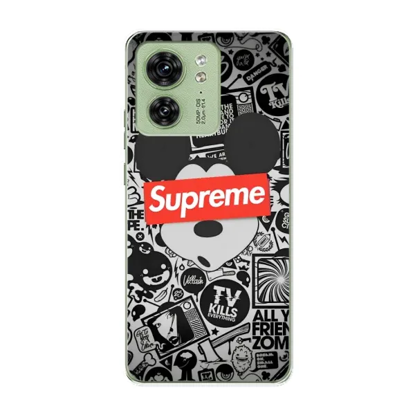 Чехол с рисунком «Supreme Маус» для Motorola Edge 40