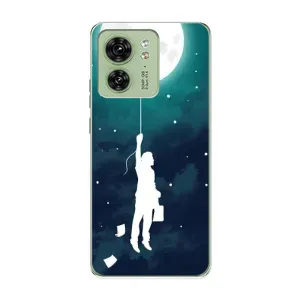 Чохол (ТПУ) з планетами на Motorola Edge 40 (To The moon)