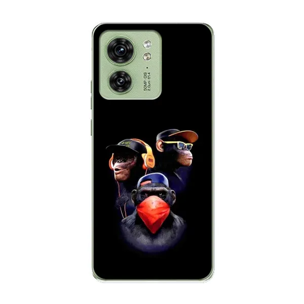 Чехол с рисунком «Три обезьяны» для Motorola Edge 40 Чехол с рисунком «Три обезьяны» для Motorola Edge 40