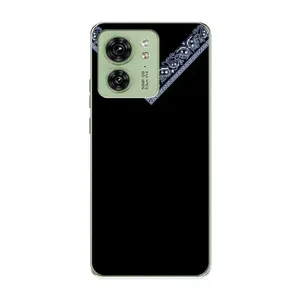 Силиконовый Чехол на Motorola Edge 40 (Воротник вышиванки)