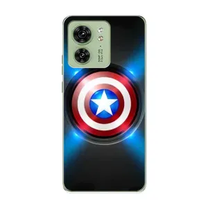 Чехол с Щитом Капитана Америки на Motorola Edge 40 (Яркий Щит Капитана)