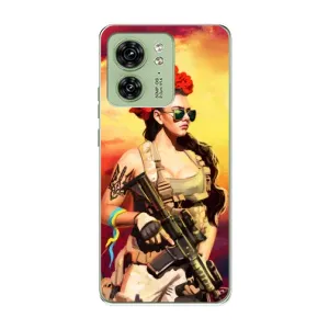 ЗСУ Чехлы (TPU) для Motorola Edge 40 (Женщина солдат)