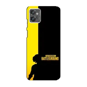 Чохол (TPU) з картинкою "Лого Пабг" на Моторола Мото джі 32 (Battlegrounds)
