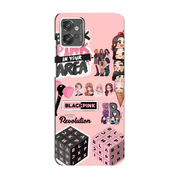 Чехол с рисунком «BLACK PINK коллаж» для Motorola MOTO G32 Чехол с рисунком «BLACK PINK коллаж» для Motorola MOTO G32