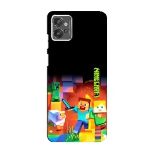 Чохли для Motorola MOTO G32 (Персонажі МайнКрафт) (Герой Майнкрафт)