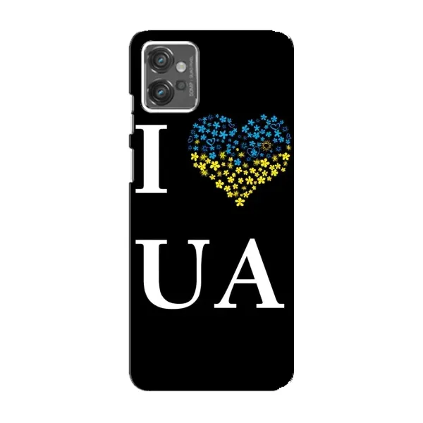Чехол с рисунком «I Love UA» для Motorola MOTO G32 Чехол с рисунком «I Love UA» для Motorola MOTO G32