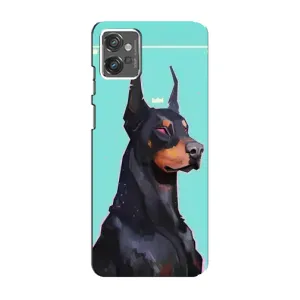 Чехол ДОБЕРМАН для Motorola MOTO G32 (Король доберман)