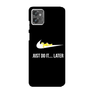 Силиконовый Чехол на Motorola MOTO G32 с картинкой Nike (Later)