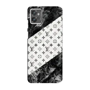 Чехол Стиль Louis Vuitton на Motorola MOTO G32 (LV на белом)