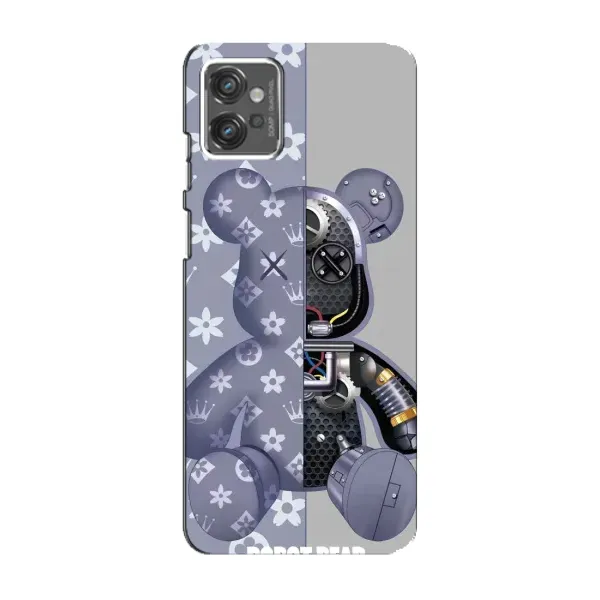 Чехол с рисунком «Медведь Louis Vuitton» для Motorola MOTO G32