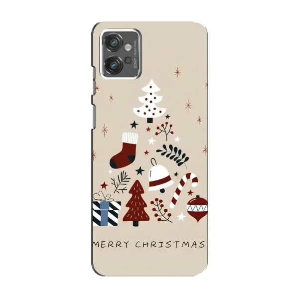 Чехол с рисунком «Merry Christmas» для Motorola MOTO G32 Чехол с рисунком «Merry Christmas» для Motorola MOTO G32