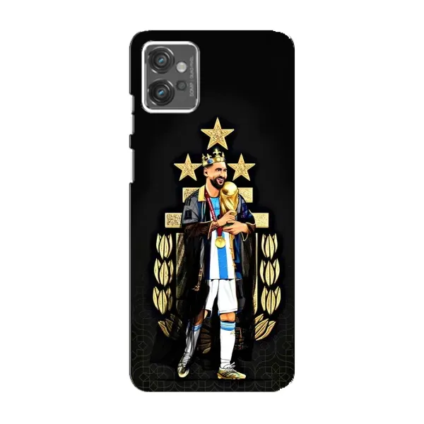 Чехол с рисунком «Месси король» для Motorola MOTO G32 Чехол с рисунком «Месси король» для Motorola MOTO G32