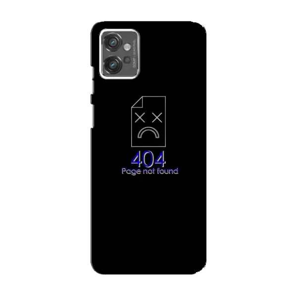 Чехол с рисунком «Ошибка 404» для Motorola MOTO G32 Чехол с рисунком «Ошибка 404» для Motorola MOTO G32