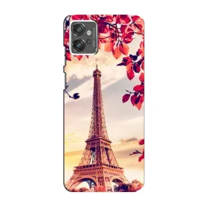 Чехол с Эйфелевой башней на Motorola MOTO G32 (Paris photo)