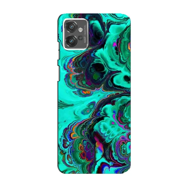 Чехол с рисунком «Салатный мрамор» для Motorola MOTO G32 Чехол с рисунком «Салатный мрамор» для Motorola MOTO G32