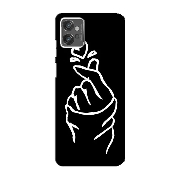Чехол с рисунком «Сердце на черном» для Motorola MOTO G32 Чехол с рисунком «Сердце на черном» для Motorola MOTO G32