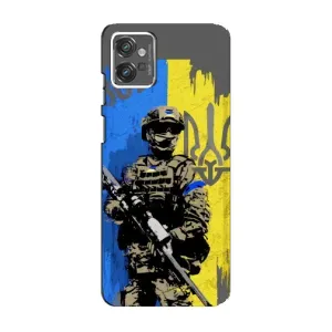 Чохли з принтом (Воїни ЗСУ) для Motorola MOTO G32 (Солдат ЗСУ)
