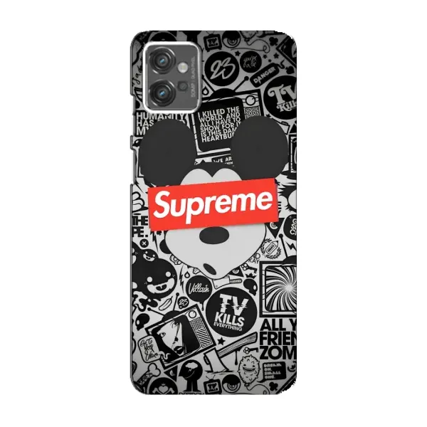Чехол с рисунком «Supreme Маус» для Motorola MOTO G32 Чехол с рисунком «Supreme Маус» для Motorola MOTO G32