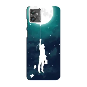 Чохол (ТПУ) з планетами на Motorola MOTO G32 (To The moon)