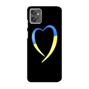 Силиконовый Чехол на Motorola MOTO G32 (Я-Украина) (Украинское сердце)