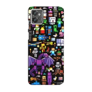 Чохол майнкрафт для Motorola MOTO G32 (Усі персонажі)