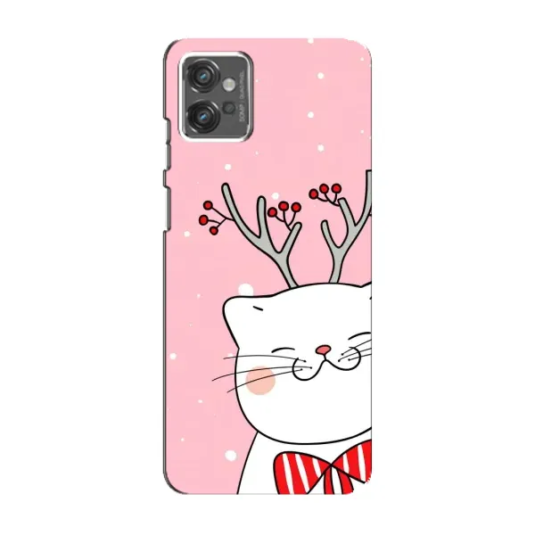 Чехол с рисунком «Зимний кот» для Motorola MOTO G32 Чехол с рисунком «Зимний кот» для Motorola MOTO G32